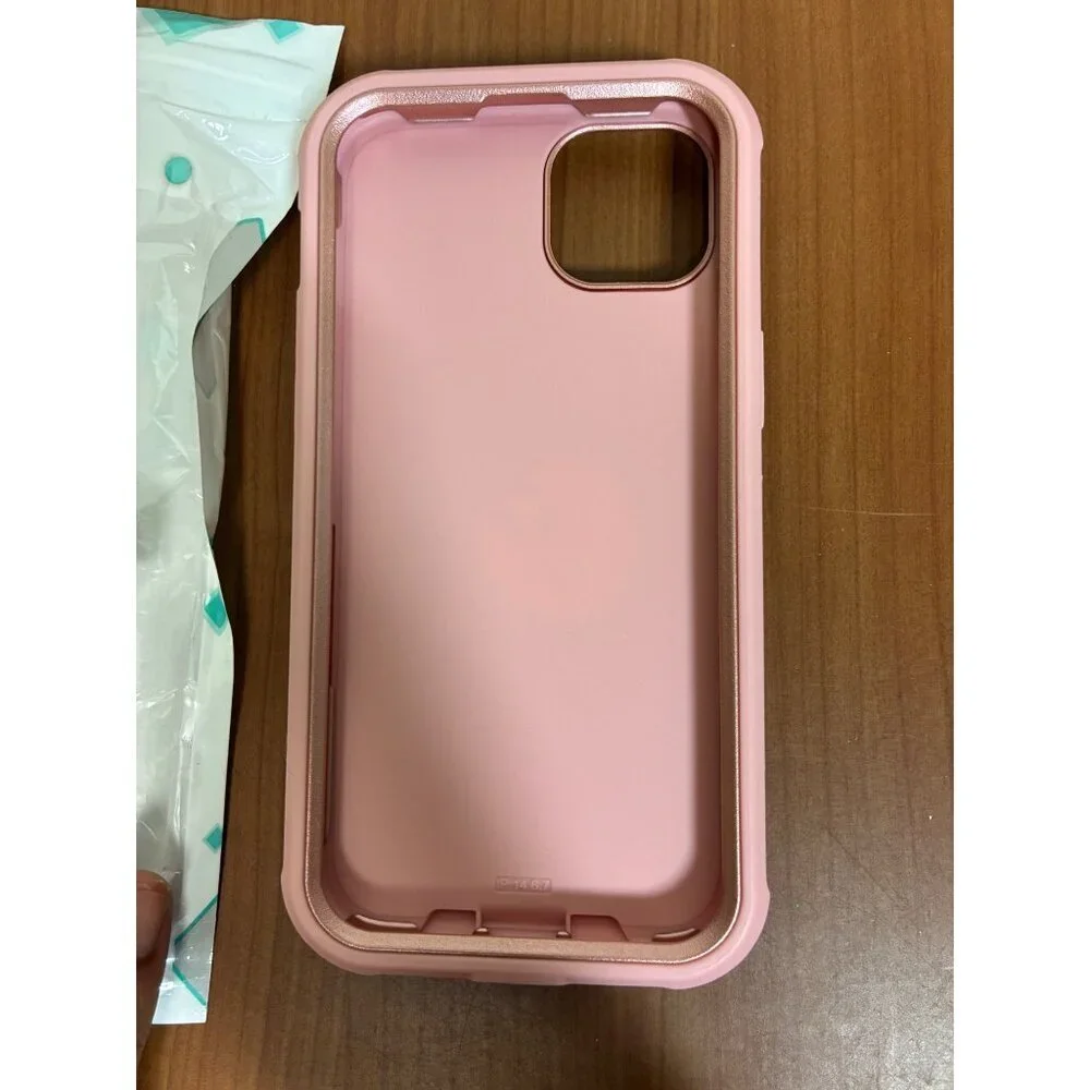 Cell Phone Case for iPhone 14 Max Rose Gold Pink
